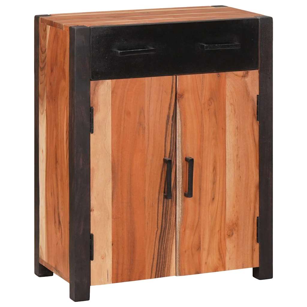 Sideboard with Drawer Brown 55 x 30 x 75 cm Solid Acacia Wood