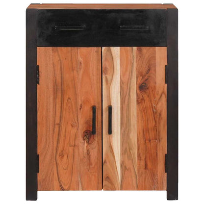 Sideboard with Drawer Brown 55 x 30 x 75 cm Solid Acacia Wood