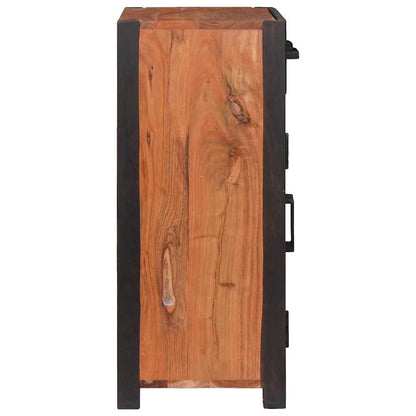 Sideboard with Drawer Brown 55 x 30 x 75 cm Solid Acacia Wood