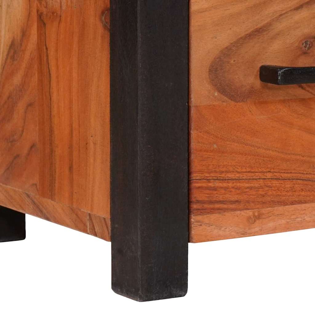 Sideboard with Drawer Brown 55 x 30 x 75 cm Solid Acacia Wood