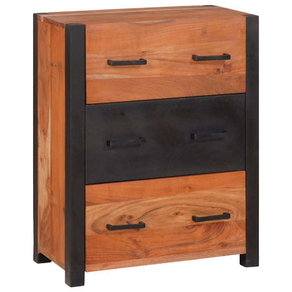 Sideboard with Drawer Brown 55 x 30 x 75 cm Solid Acacia Wood