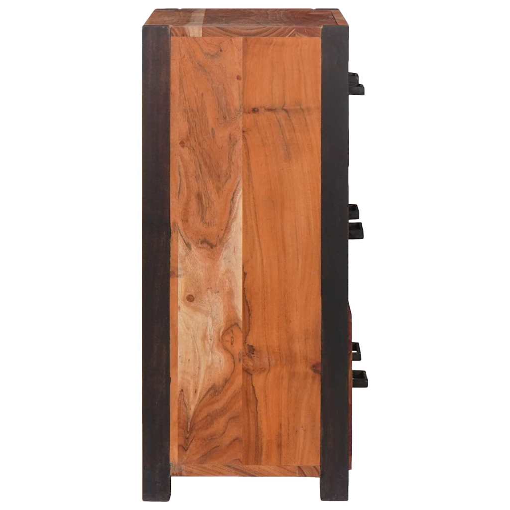 Sideboard with Drawer Brown 55 x 30 x 75 cm Solid Acacia Wood