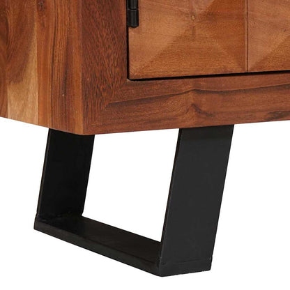 TV Cabinet Honey brown 112 x 30 x 48 cm Solid acacia wood