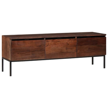 TV Cabinet Honey brown 110 x 30 x 36 cm Solid acacia wood