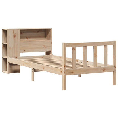 Bookcase Bed without Mattress 75x190 cm Small Single Solid Wood Pine