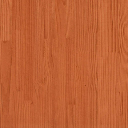 Bookcase Bed without Mattress Wax Brown 160x200 cm Solid Wood Pine