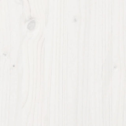 Bookcase Bed without Mattress White 135x190 cm Solid Wood Pine
