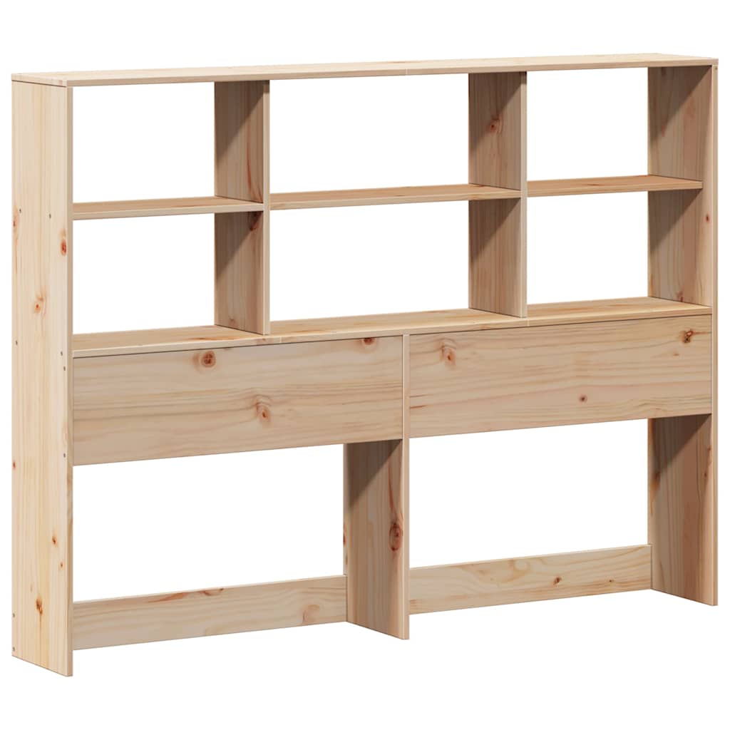 Bookcase Bed without Mattress 160x200 cm Solid Wood Pine