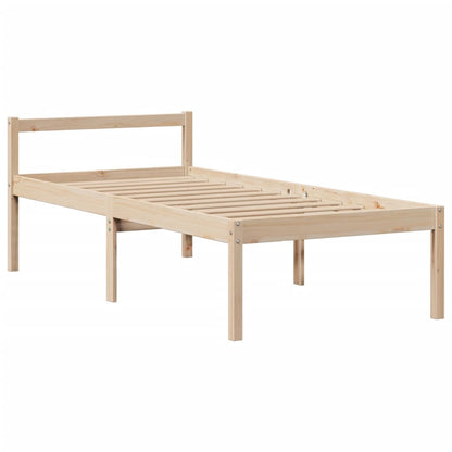 Bookcase Bed without Mattress 90x190 cm Single Solid Wood Pine