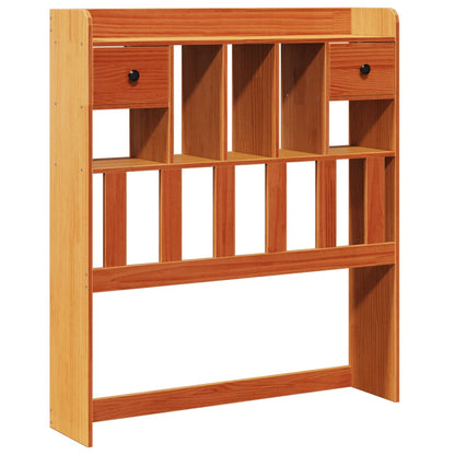 Bookcase Bed without Mattress Wax Brown 75x190 cm Small Single Solid Wood Pine