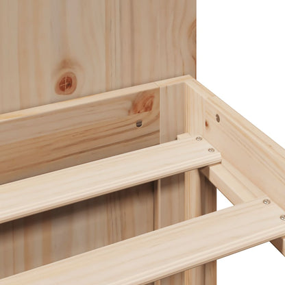 Bookcase Bed without Mattress 135x190 cm Double Solid Wood Pine
