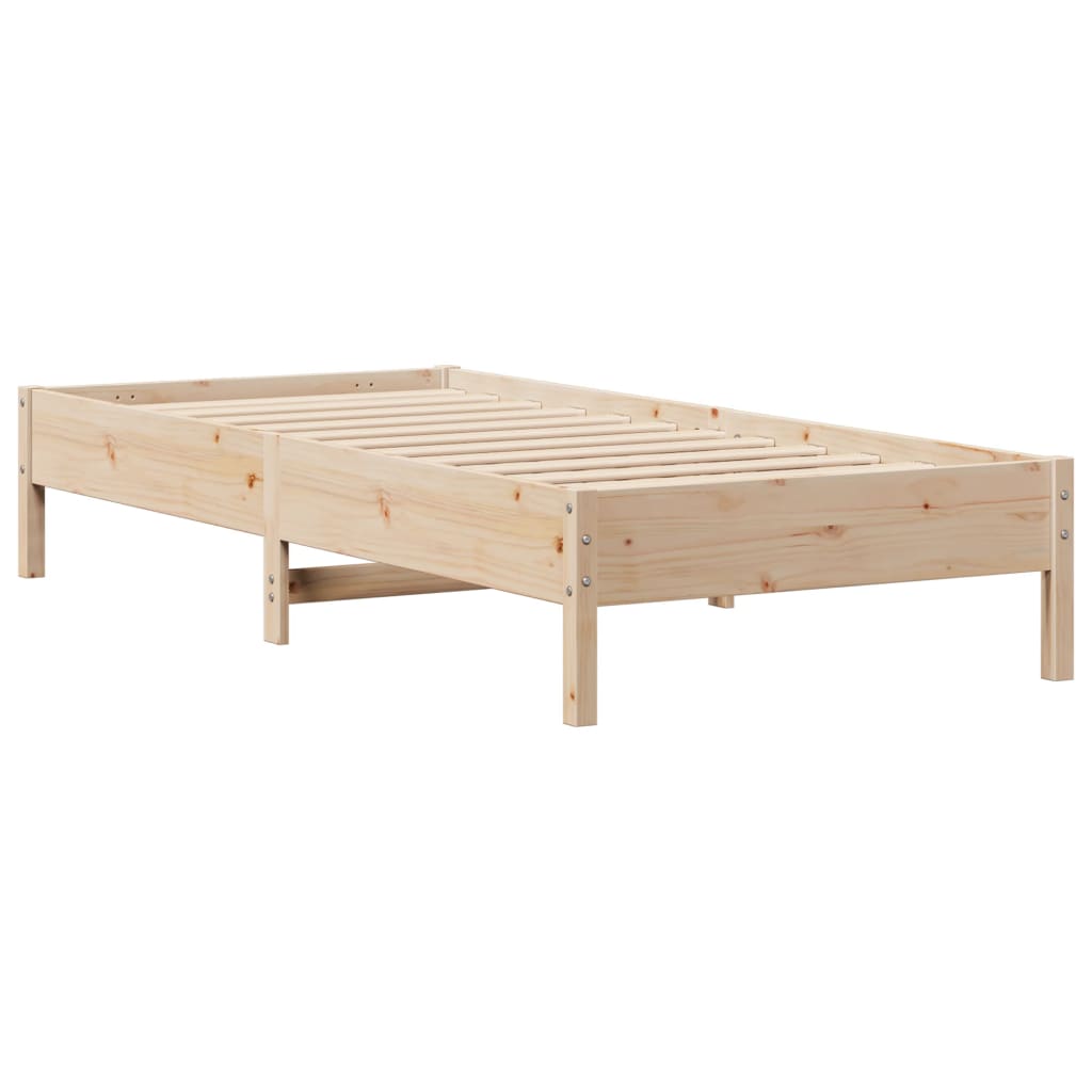 Bookcase Bed without Mattress 75x190 cm Small Single Solid Wood Pine