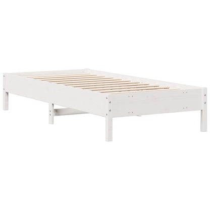 Bookcase Bed | White | Solid Pine wood | Single | Bookcase Bed