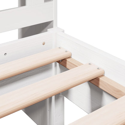 Bookcase Bed | White | Solid Pine wood | Single | Bookcase Bed