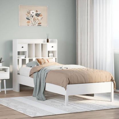 Bookcase Bed | White | Solid pinewood | Single | Bookcase Bed