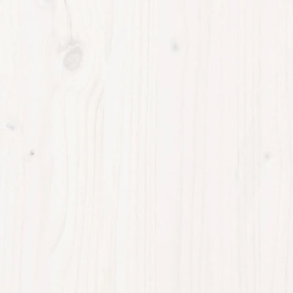 Bookcase Bed without Mattress White 135x190 cm Double Solid Wood Pine