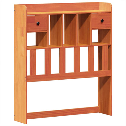Bookcase Bed without Mattress Wax Brown 75x190 cm Small Single Solid Wood Pine