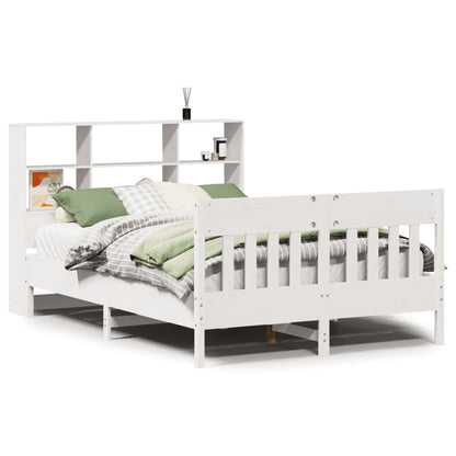 Bed Frame without Mattress White 160x200 cm Solid Wood Pine
