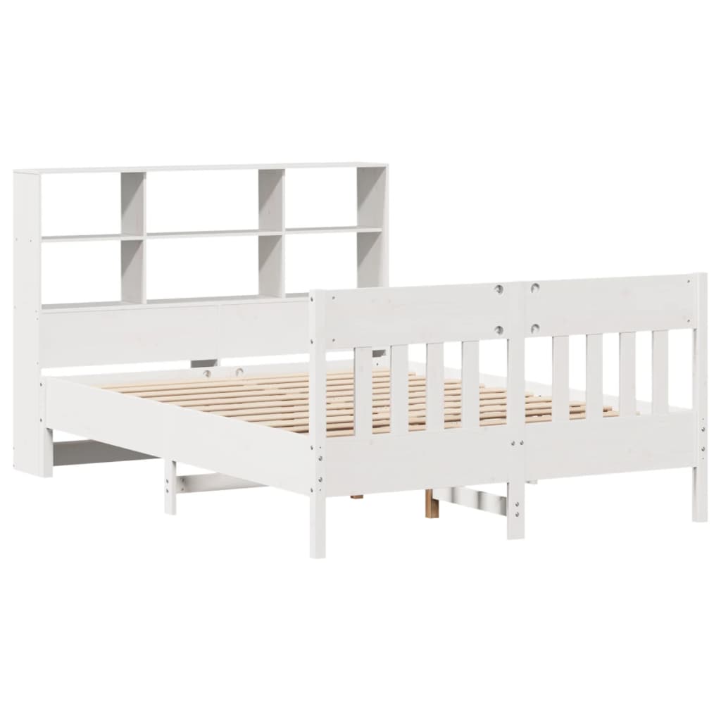 Bed Frame without Mattress White 160x200 cm Solid Wood Pine