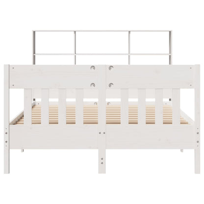 Bed Frame without Mattress White 160x200 cm Solid Wood Pine