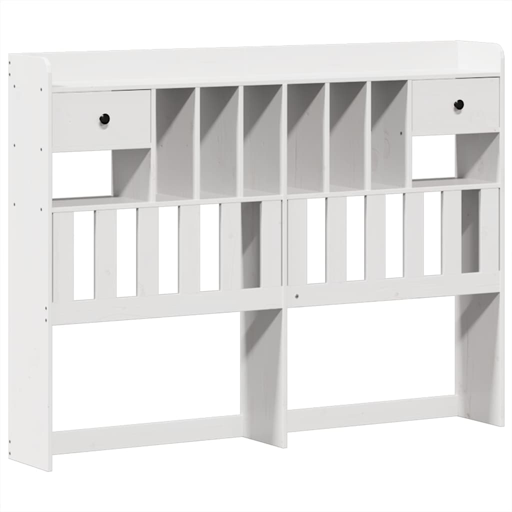 Bed Frame without Mattress White 140x200 cm Solid Wood Pine