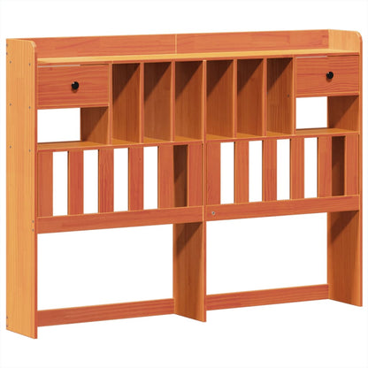 Bed Frame without Mattress Wax Brown 140x200 cm Solid Wood Pine