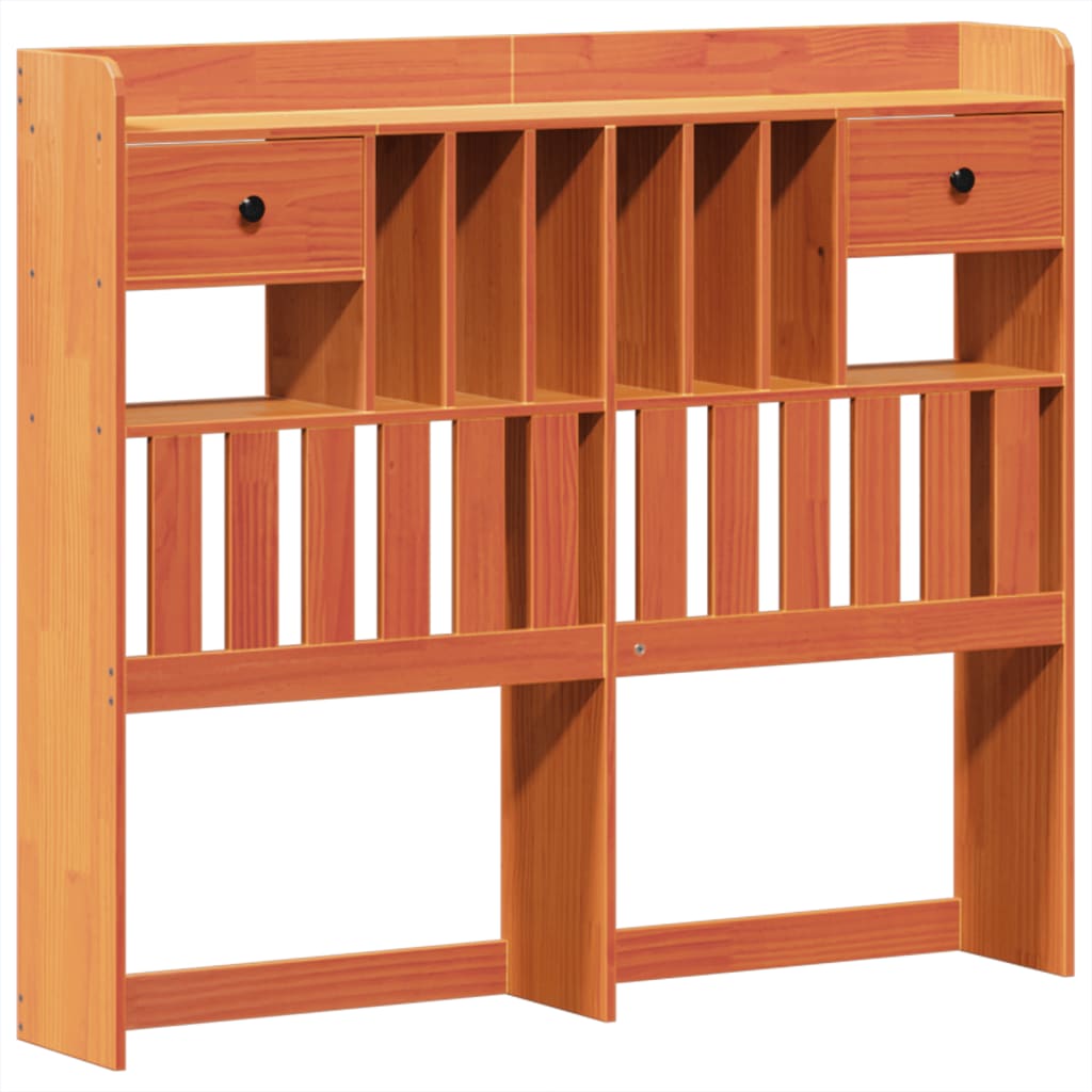 Bed Frame without Mattress Wax Brown 135x190 cm Solid Wood Pine