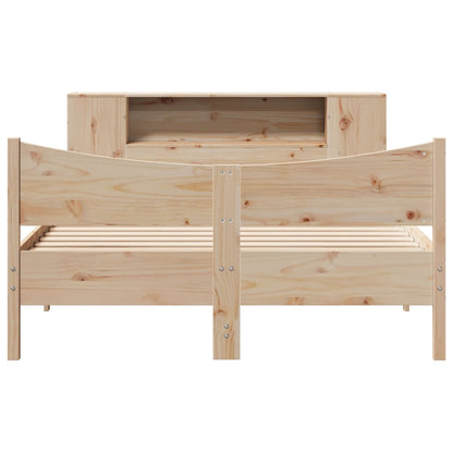 Bed Frame without Mattress 135x190 cm Double Solid Wood Pine