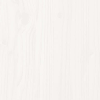 Bed Frame without Mattress White 150x200 cm King Size Solid Wood Pine