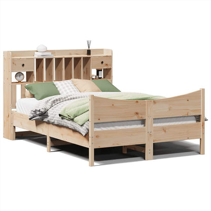 Bed Frame without Mattress 140x200 cm Solid Wood Pine