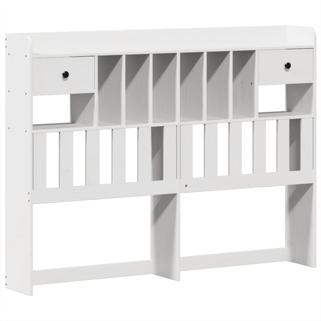 Bed Frame without Mattress White 140x200 cm Solid Wood Pine