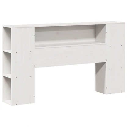 Bed Frame without Mattress White 135x190 cm Double Solid Wood Pine
