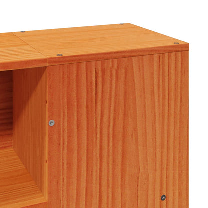 Bed Frame without Mattress Wax Brown 150x200 cm King Size Solid Wood Pine