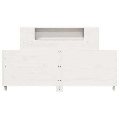 Bed Frame without Mattress White 140x200 cm Solid Wood Pine