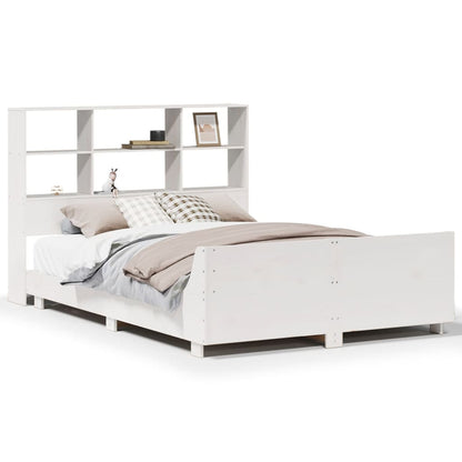 Bed Frame without Mattress White 160x200 cm Solid Wood Pine