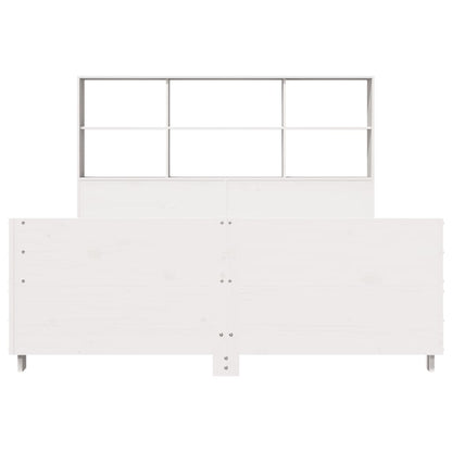 Bed Frame without Mattress White 140x200 cm Solid Wood Pine