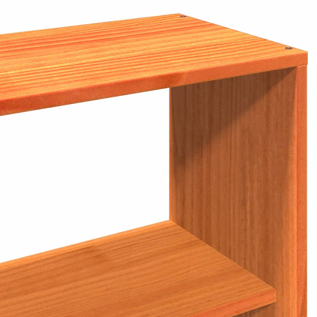 Bed Frame without Mattress Wax Brown 120x200 cm Solid Wood Pine