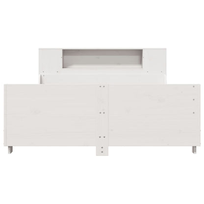 Bed Frame without Mattress White 140x200 cm Solid Wood Pine