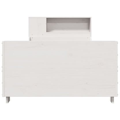 Bed Frame without Mattress White 75x190 cm Small Single Solid Wood Pine