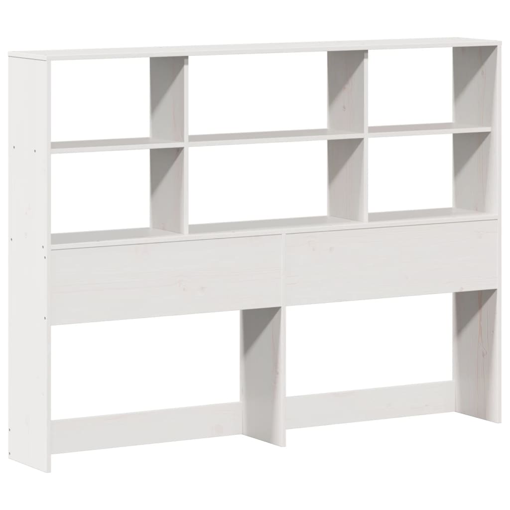 Bookcase Bed without Mattress White 160x200 cm Solid Wood