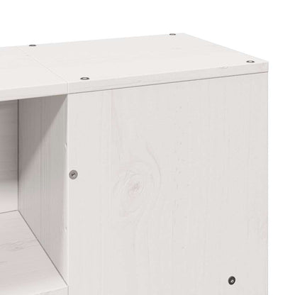 Bookcase Bed without Mattress White 160x200 cm Solid Wood