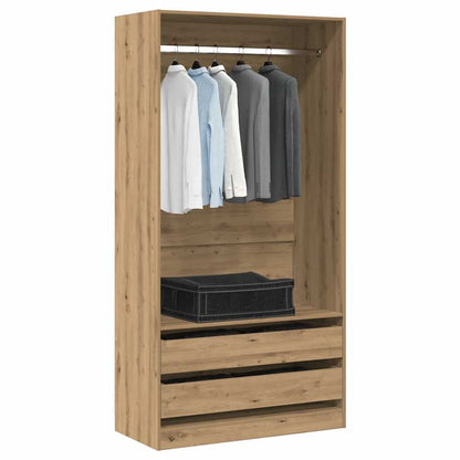 Wardrobe Artisan Oak 100x50x200 cm Engineered Wood