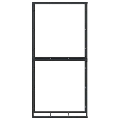 Firewood Rack Black 100x30x209 cm Steel