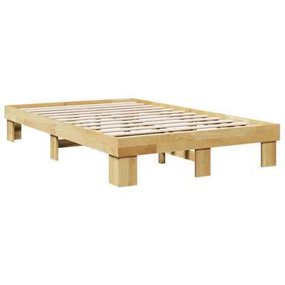 Bed Frame without Mattress 120x200 cm Solid Wood Oak