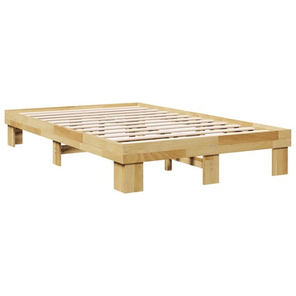 Bed Frame without Mattress 120x200 cm Solid Wood Oak