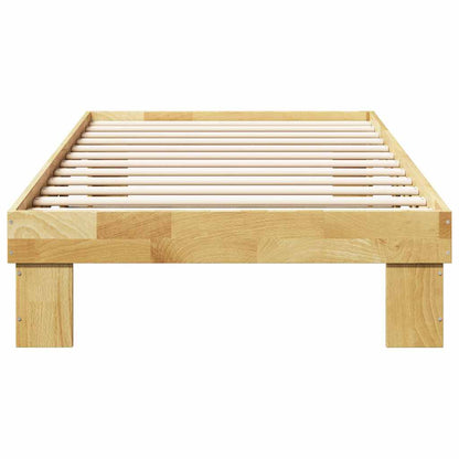 Bed Frame without Mattress 75x190 cm Small Single Solid Wood Oak