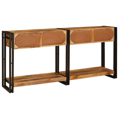 Console Tables 2 pcs Brown 161 x 33 x 75 cm Solid Mango Wood