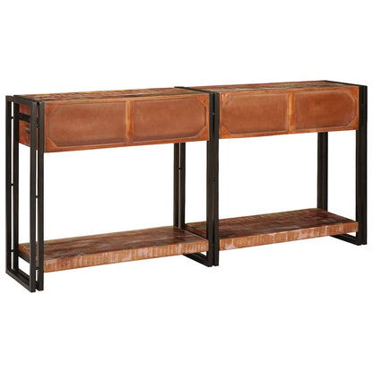 Console Tables with Drawer 2 pcs Multicolour 161 x 33 x 75 cm
