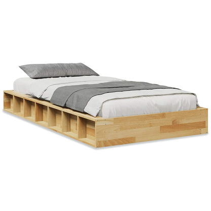 Bed Frame | Oak | Solid oak wood | Single | Bed Frame | Rectangular