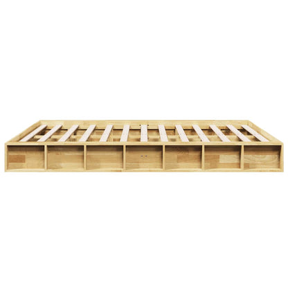 Bed Frame | Oak | Solid oak wood, Plywood | Double | Storage | Bed Frame
